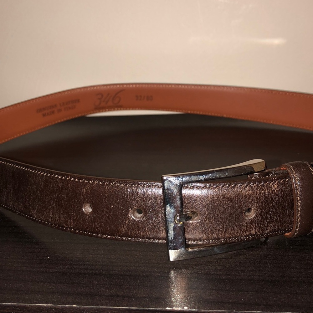 Brooks Brothers Leather Belt 32/80